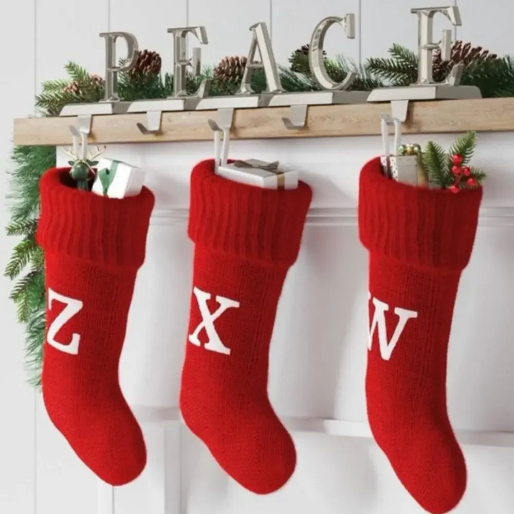 NEW Wondershop Red Knit Monogram Christmas‎ Stocking Letter Z Cozy Holiday Decor